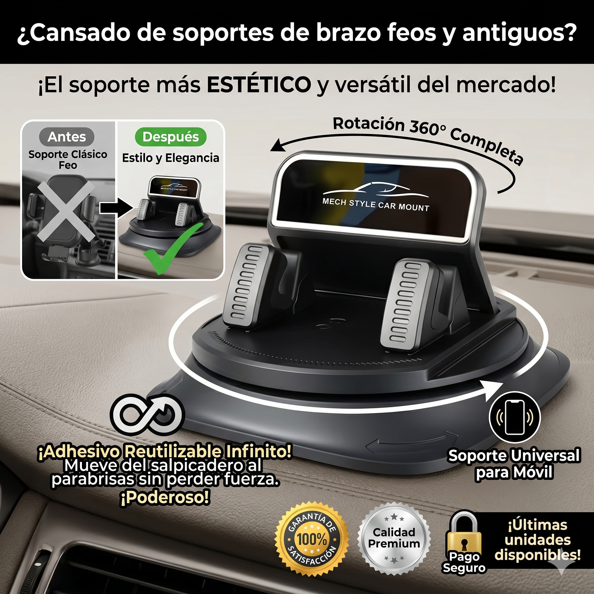 GiroCAR™ | Soporte de lujo 360 universal para carro