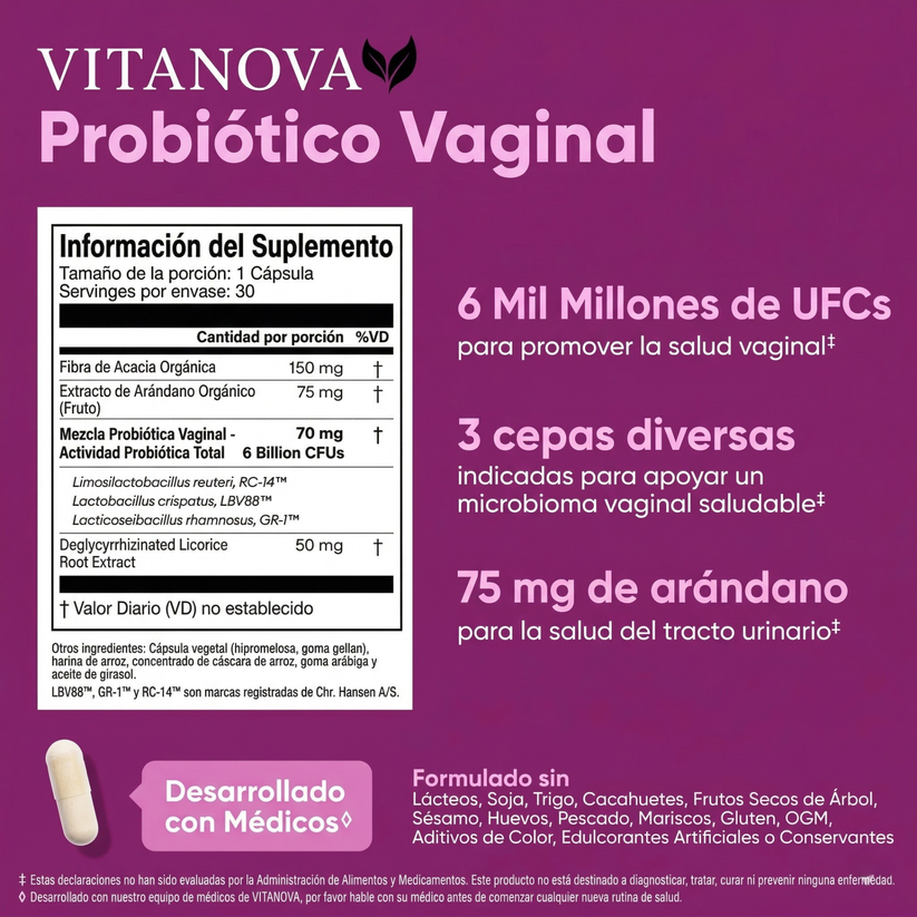 VITANOVA™ Probioticos Vaginales | ✅ INVIMA VIGENTE AL 2026
