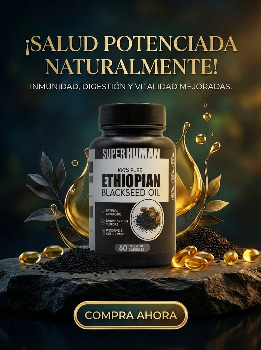 NUFLOS LABS™ – Aceite de Semilla Negra Etíope Alta Potencia (60 Capsulas)