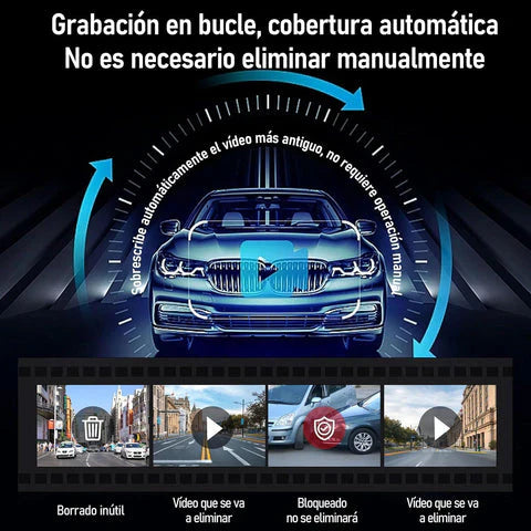 Retrovisor Inteligente 2 en 1 | Protege tu carro y graba todo